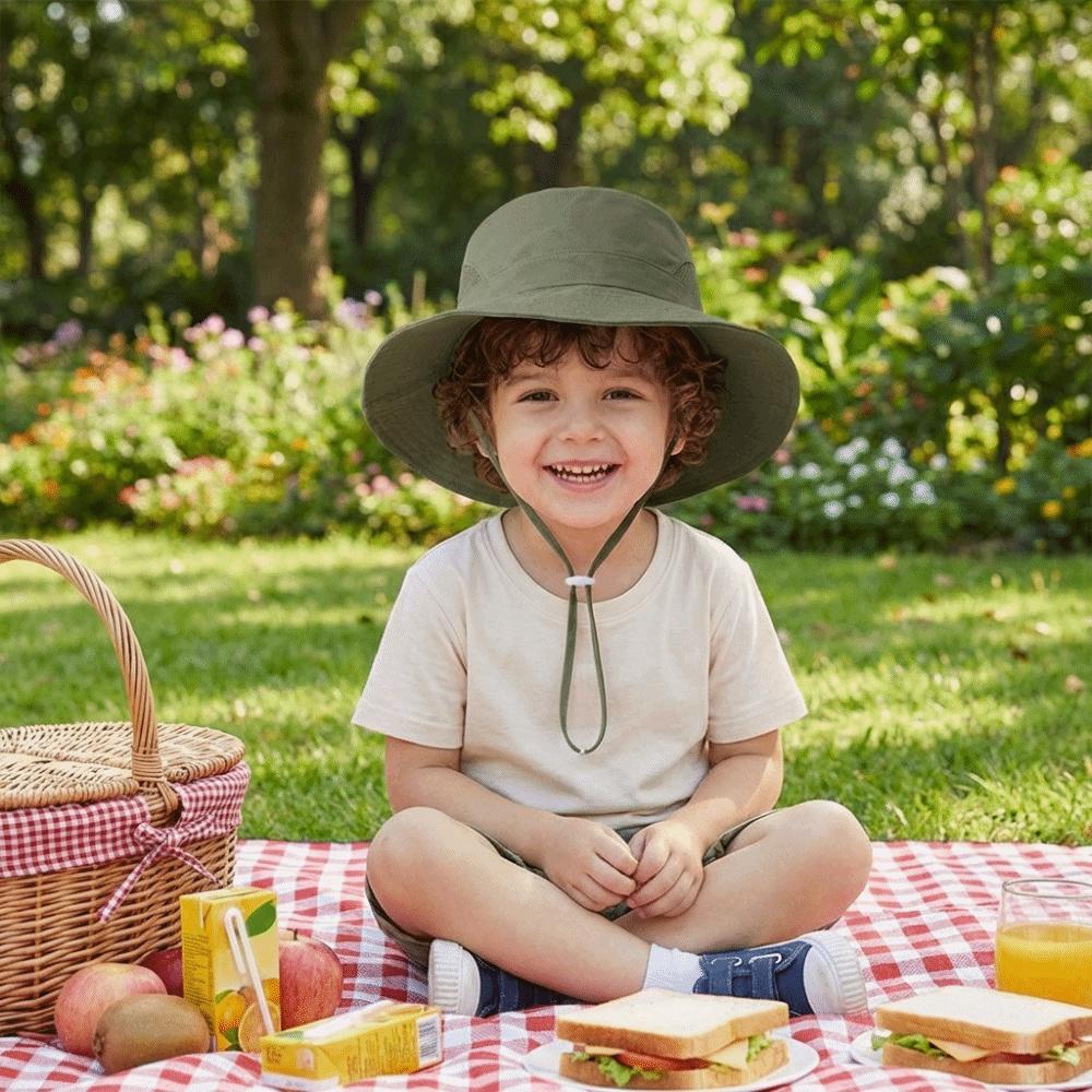 Breathable Kids Sun Protection Hat UV Protection Beach Hat Quick Dry Fisherman Hat Outdoor
