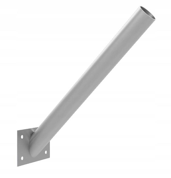 Bracket Pole for Solar Garden Street Lamp INOX