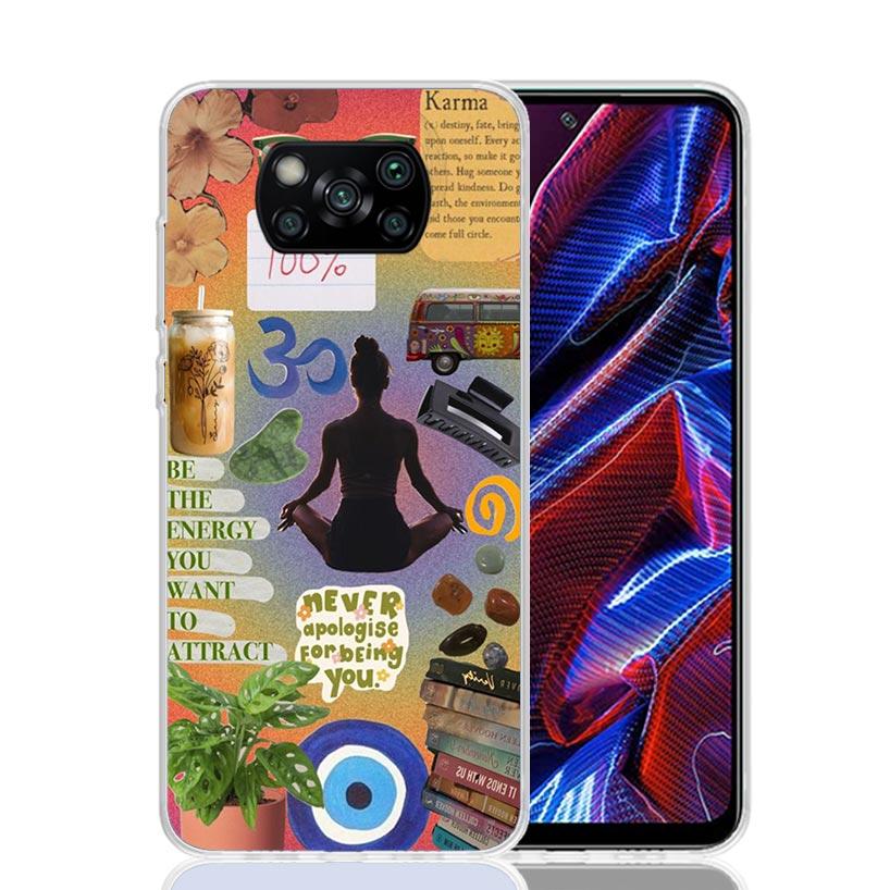 Chakra Insist Yoga Phone Case For Xiaomi Poco F7 Ultra X7 X6 Pro X5 Redmi 15 15C 13 13C 12 12C 10 10A 10C 9 9A 9C 9T Shell Poco