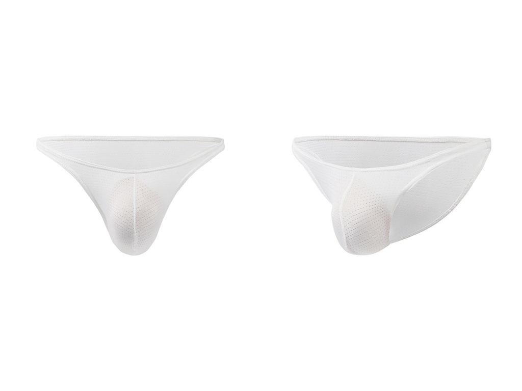 Men's Low-Waist Sexy Breathable Mesh Triangle Briefs Bikini E-091