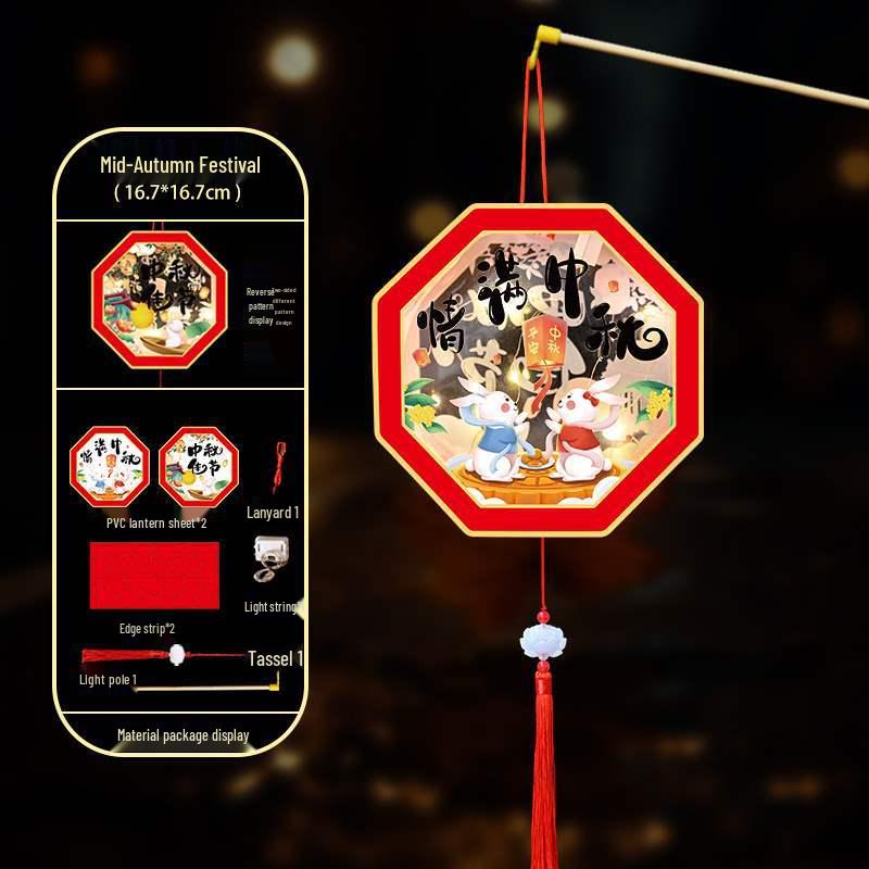 Children's Handheld Glowing Jade Rabbit Lanterns - Mid-Autumn Festival Decoration