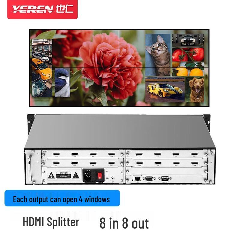 

Yiren YMP21 8x8 HDMI Video Wall Processor