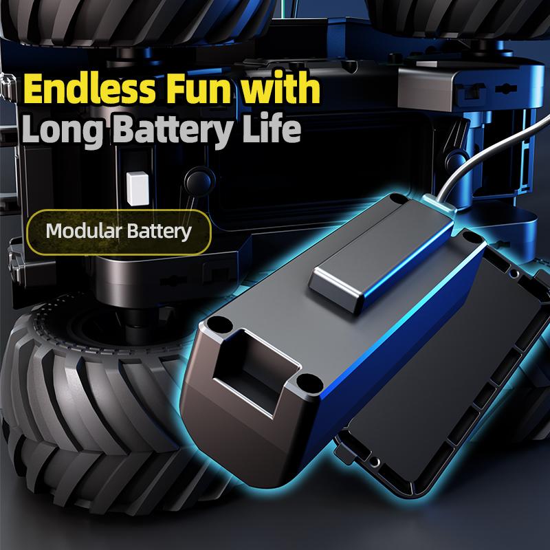 Q210 Amphibious Waterproof Rc Car Dual Control 4WD Off-road Remote Control Vehicle 2.4G Electric Climbing Crawler Toys for Kids