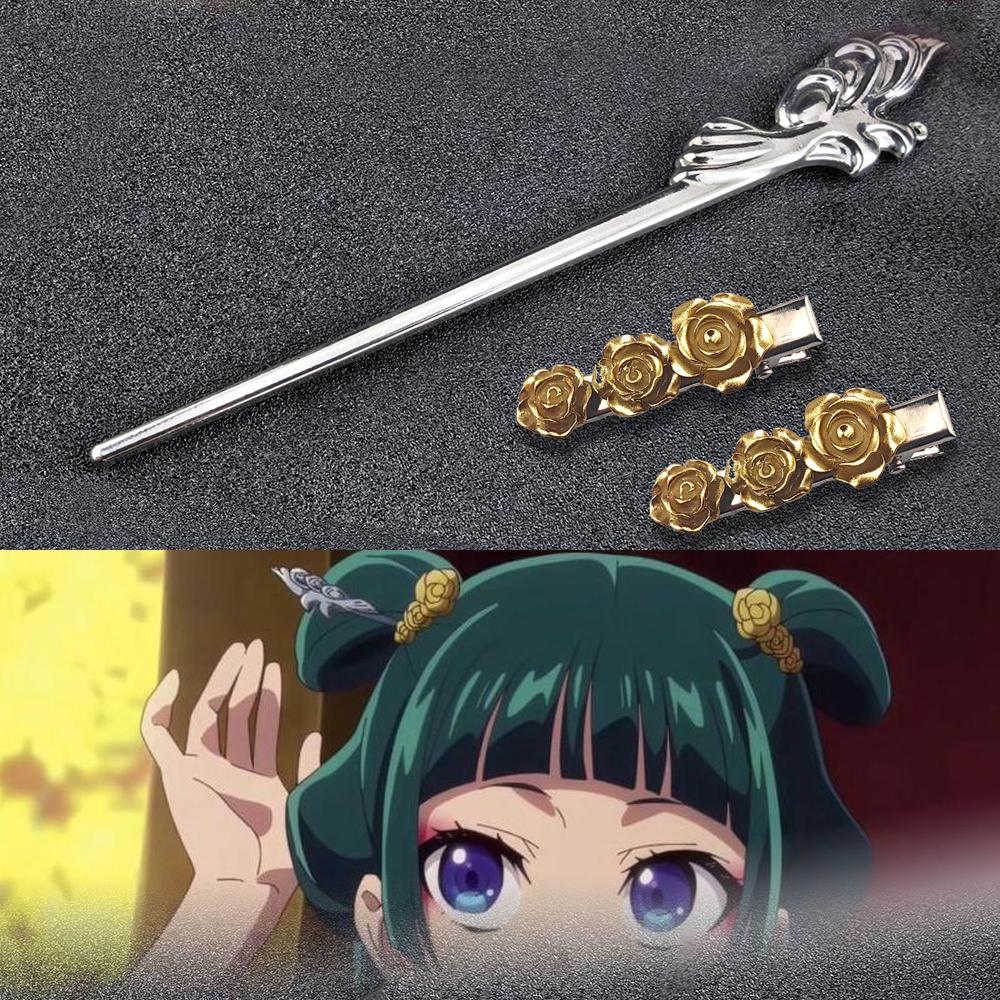 Metal Anime Maomao Same Style Silvery Premium Hair Pin Exclusive Design The Apothecary Diaries Creative Accessories Headwear