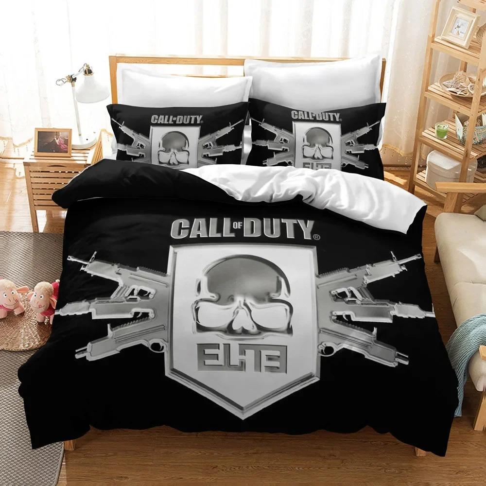 Drukowany w 3D Zestaw pościeli Call Of Duty Kołdra i poszewka na poduszkę do domu