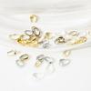 50pcs Brass Pendant Pinch Bails Clasps Gold Plated Sliver Plated Multisize Brass Melon Seed Buckle High Quality Jewelry Findings
