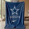 Dallas Cowboys Flanelová fleecová deka Útulná teplá přehozová deka na pohovku postel cestování Celoroční použití