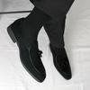 Fashion British Style Men's Pointed Tassel Casual Leather Shoes Fashion Brand Suede Leather Comfortable Formal Business Leather Shoes