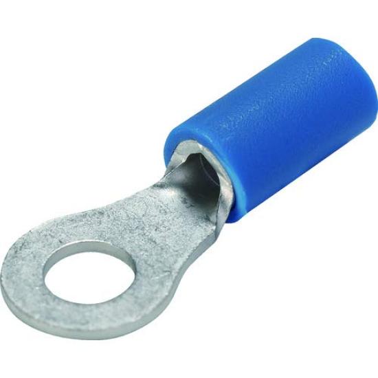 

TRUSCO TRAV24B Insulated Crimp Terminals, Straight and Round, 100 Pieces x 5 Boxes [Case Sale]