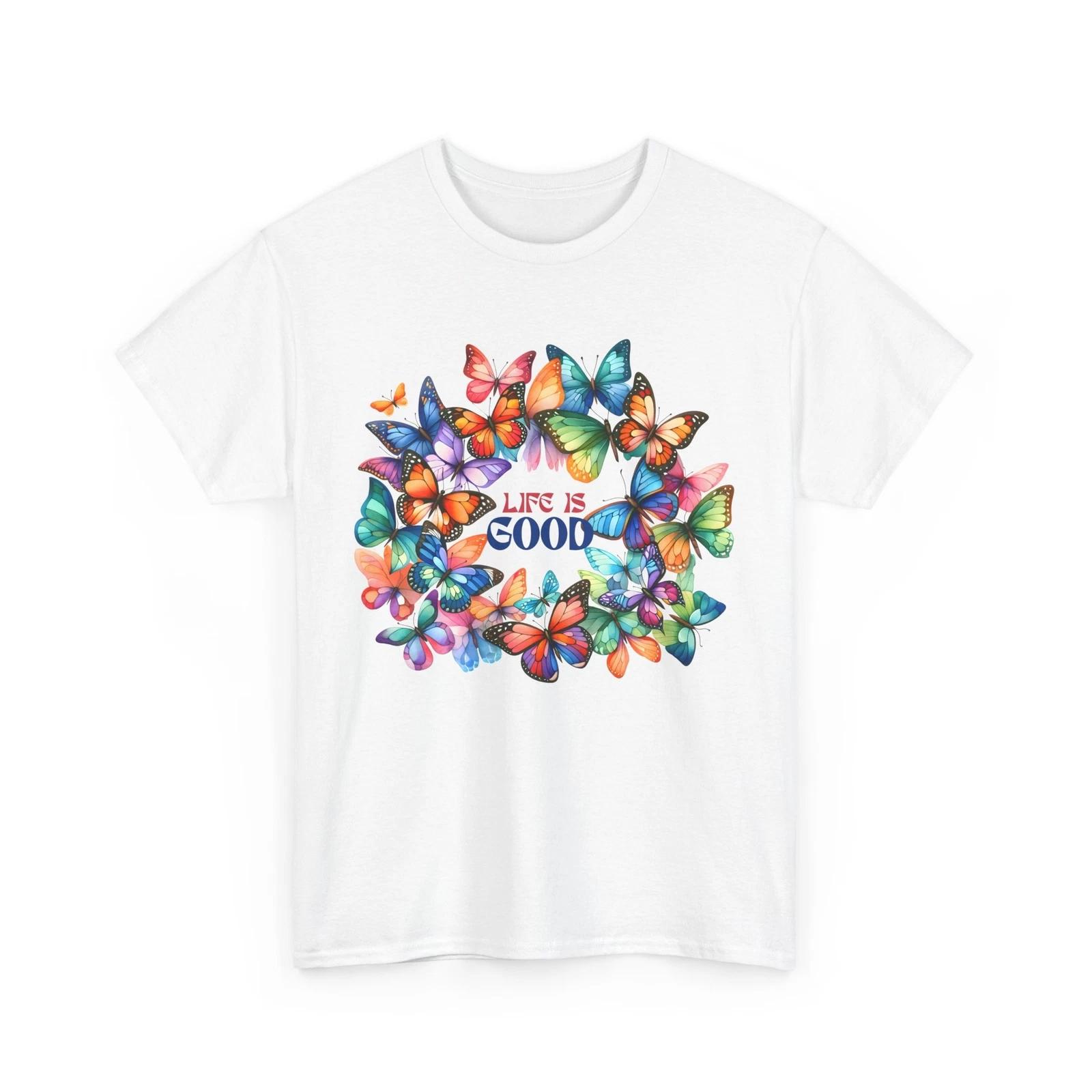 

Spring Aesthetic T-Shirt | Fresh Air & Nature Inspired Tee | Butterfly Shirt 4XL