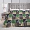 Puzzle Camouflage Pattern blanket  Warm Funny Plush Throw blanket For Students Couch Bed Flannel Bedspread Bed Cover