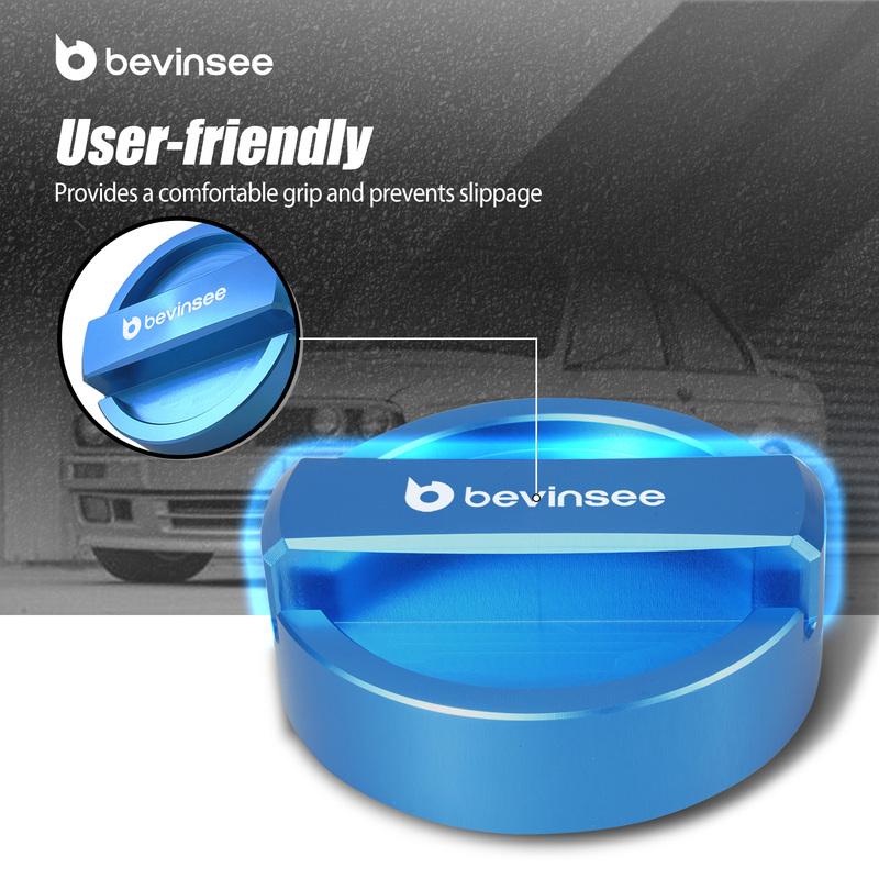 BEVINSEE Engine Oil Filler Cap For BMW E90 E92 E91 E93 E46 F30 F32 F33 F36 E36 E60 E39 E87 F20 F22 X5 E70 E53 X3 E83 X1 E84 Z4