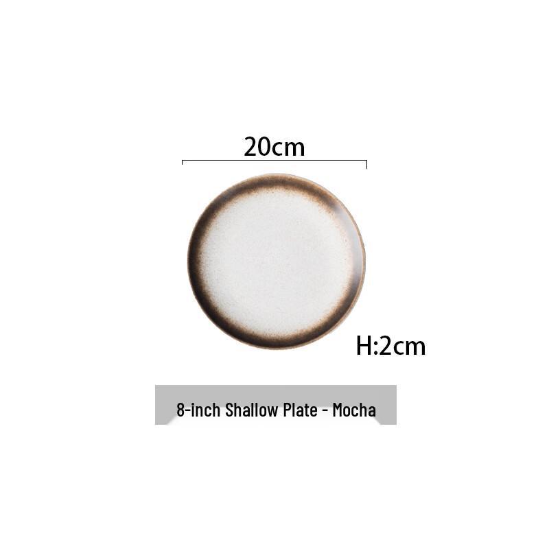 Zhishi Ceramic 8-inch Pasta & Dinner Plate