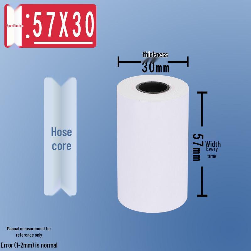 

Термопапір для касового апарату: 57x50, 57x40x30 Без сердечника, Повна коробка 80x80x60x50x4 для Супермаркетів