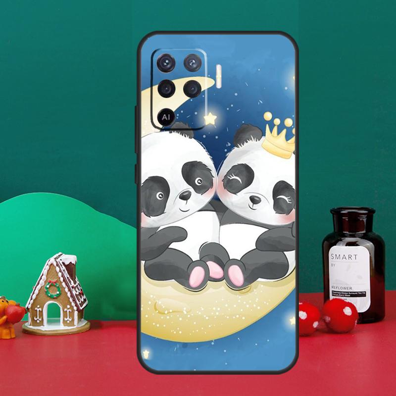 

Чехол с милой детской пандой для OPPO A54 A74 A94 A57S A53S A58 A78 A98 A16 A76 A96 A15 A17 A77 A5 A9 A52 A72 A79 OPPO A77 5G