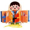 Livro de Atividades para Crianças Brinquedos Montessori Botão Zíper Treinamento de Habilidades Motoras Finas Aprender Habilidades Básicas da Vida Livros Silenciosos Jogos de Educação Infantil