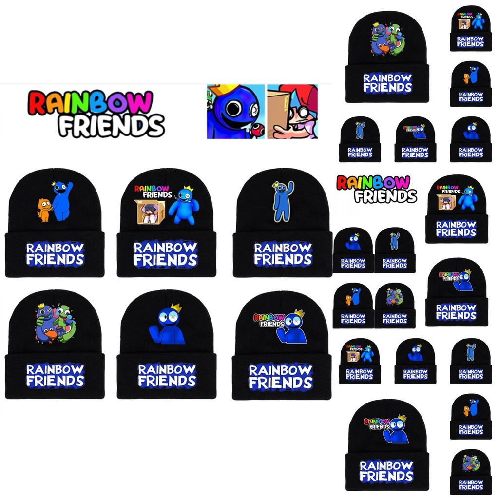 Roblox Rainbow Friends Strickmütze Weich und Warm Weihnachtsgeschenk für Männer und Frauen