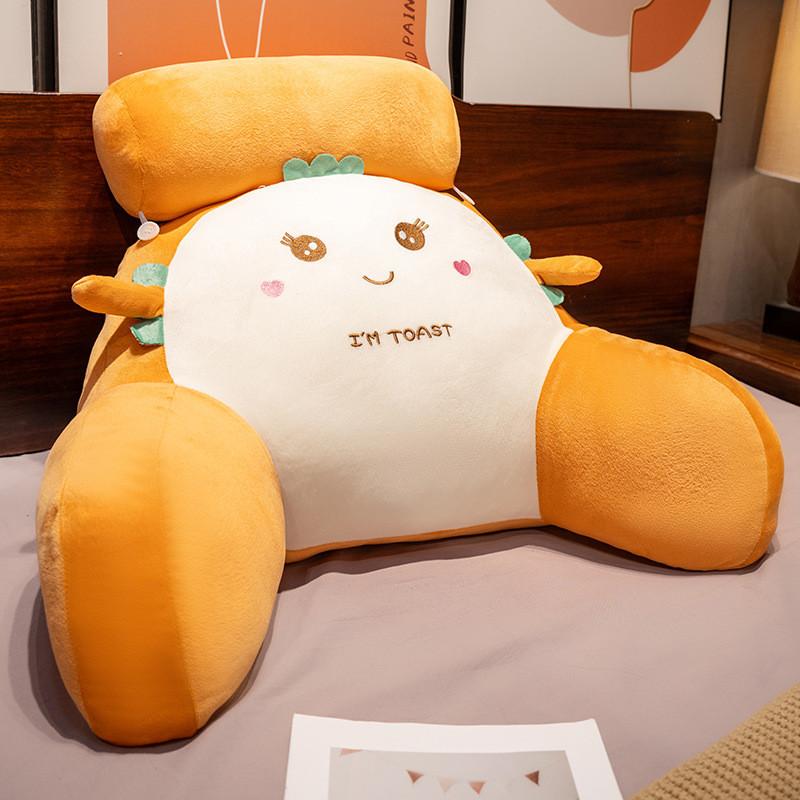 Cartoon Anime Lumbar Pillow With Plush Cover For Bed Couch Support