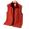 Winter Light Luxury Fashion  Fleece Fleece Waistcoat Men Sleeveless Vest Jacket Casual Solid Color Jacket