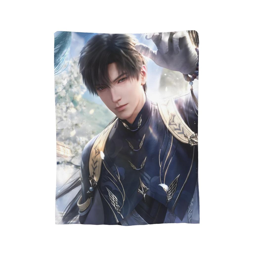 Love And Deepspace Zayne Blankets Flannel Decoration  Multi-function Lightweight Thin Throw Blankets for Sofa Car Bedspreads