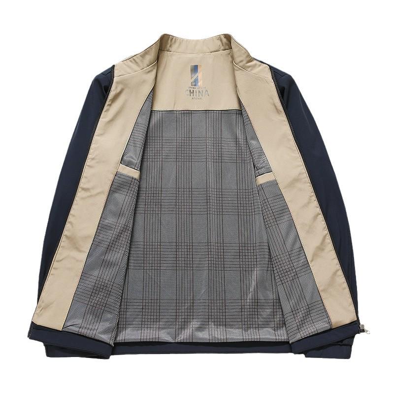 Men's Autumn High-End Business Casual Stand Collar Jacket