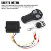 Car Vehicle Winch Wireless Control Remote KeyFob Transmitter Receiver -Black Kit