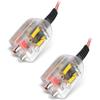 Hi-Low Converter, Set of 2 for Car, RCA Converter, Speaker Output, Car Audio, Easy Installation, Adjustable, Durable, Supports CD/DVD/VCD