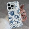 Marine Animals Sea Elements IMD Case for iPhone 17 16 15 14 13 12 11 Pro Max Air Plus Shockproof Plating Matte TPU Funda