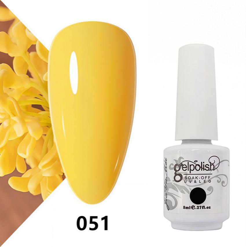 Amber Gel Polish Set: Gel Polish Manicure Kit with Whitening, Base Coat, and Sealer.