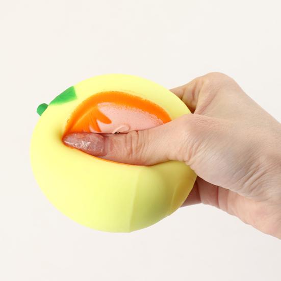 Fruity Scent Squeeze Toy Soft Elastic Pinching Music Stress Relief Cute Fruit Shape Decompression Gadget for Student Parties And Collecting