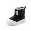Children's leather two-cotton boots will be popular in autumn and winter 2025, baby girl velvet warm small boots, boys' cotton boots tide