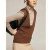 2024 French Style Gradient Bamboo Wool V-Neck Sleeveless Vest