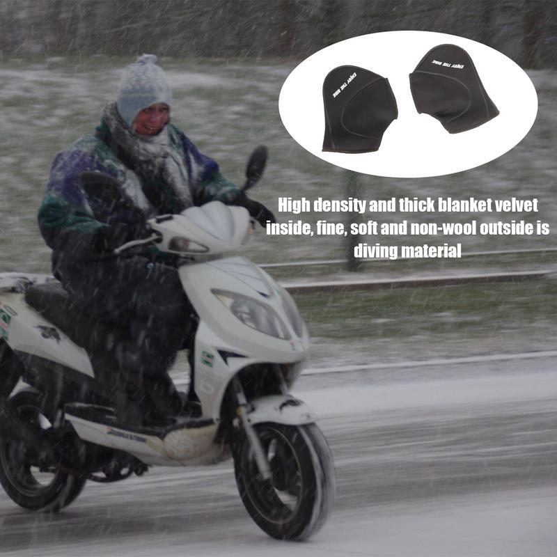 29X12cm Winter Motorcycle Handlebar Gloves Windproof Bike Hand Warmer Mitts Handlebar Muffs for Scooter Snowmobiles Glove