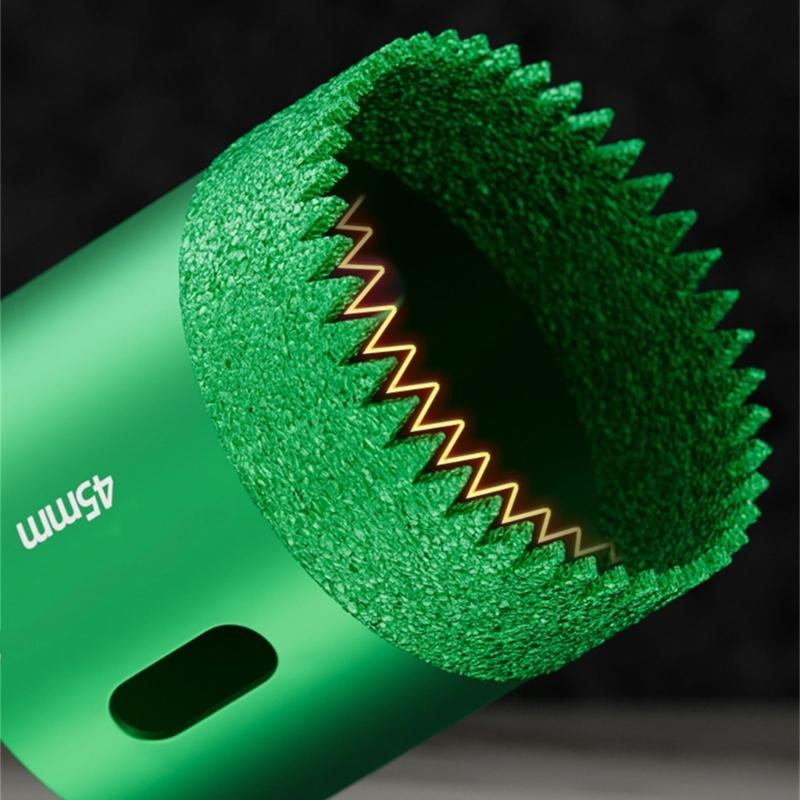 Multipurpose Tile Drill Bit Serrated Edges Serrated Dry Drilling Hole Opener Effortlessly Drilling into Ceramic Glass