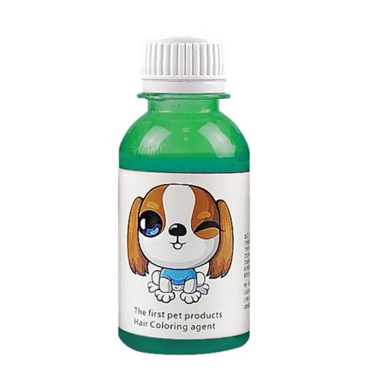 1 sett 100 ml Pet Dye Cream Langvarig Ikke-irriterende naturlig ekstrakt Pet Cat Hund