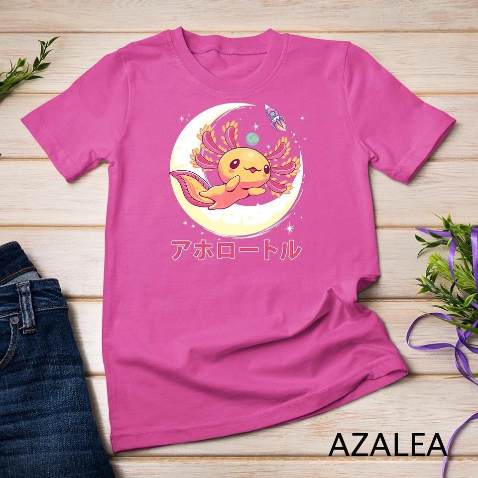 Pastel Goth Axolotl Kawaii Japanese Anime Aesthetic Nu Goth Unisex T-shirt 6 3XL