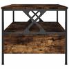 Coffee Table Smoked Oak 100x51x45 cm Wood Based Material