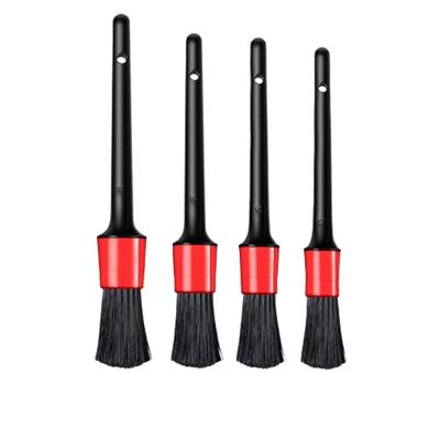 4pcs Detailing Brush Set Car Brushes Car Detailing Brush For Car Cleaning Detailing Brush Dashboard Air Outlet Wheel Brushes