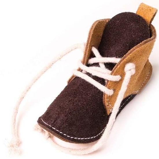 Doggy Man Cowhide Chew Toy Boots (1 Piece)