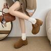 Fashion Fashion Suede Platform Women's Low-top Shoes 2025 Autumn Buckle Design Leisure and Comfortable Designer New Trend High Heels.