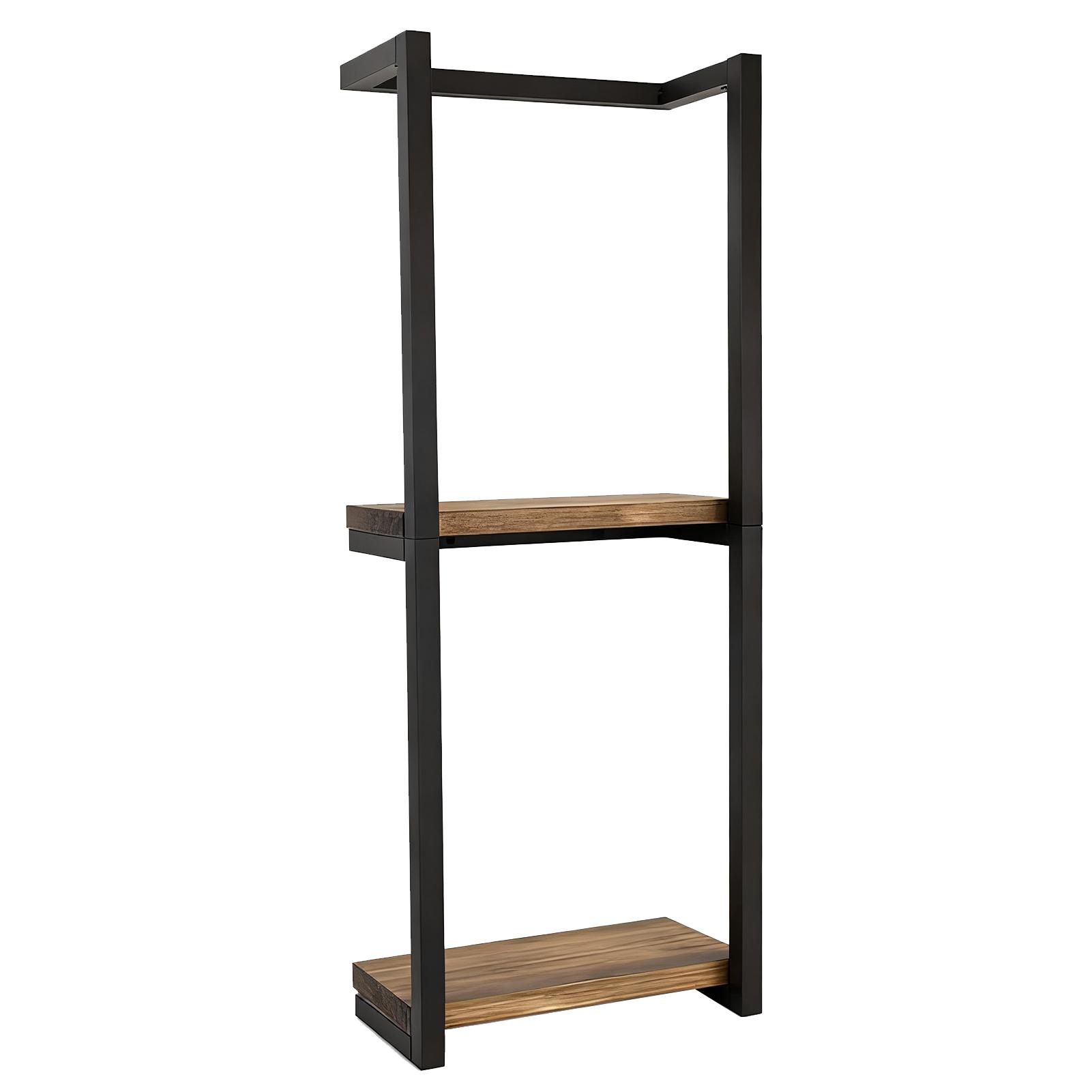 Bathroom Towel Rack Wall Mounted 2 Tier Vertical Storage Holder Modern Space Saving Wall Mounted Bathroom Towel Rack