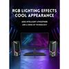 Wired & Bluetooth RGB Computer Speaker, Desktop Computer Speaker, Laptop Speaker, Desktop Stereo Speaker, USB Powered, with LED Ambient