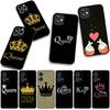 for Motorola Moto G54 G05 G24 G55 G75 G85 G15 G57 G86 Power Edge 50 30 Ultra Fusion neo Pro Case Heart Crown King Queen Princess