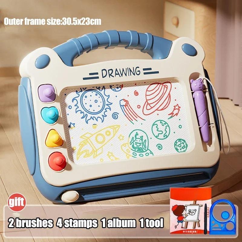 Children Cartoon Drawing Board Baby Puzzle Magnetic Writing Board Toy Graffiti Magnetic Drawing Board Montessori Toy for Kids