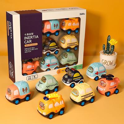 Children's Car Toy Set Inertia Plane Boy Baby Car Model Drop-resistant Gift