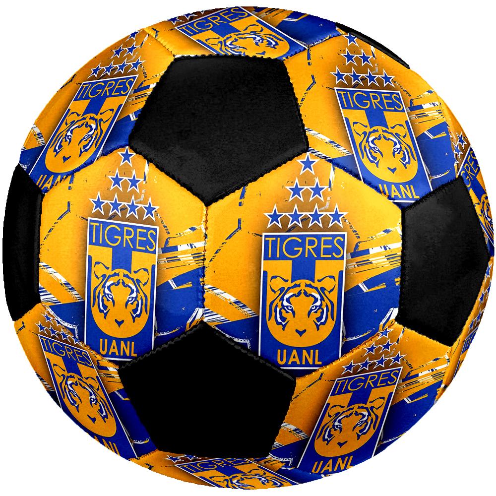 SIZE 5 León FC Soccer Ball Colorful All Ages Machine Stitched PVC Competition Ready Durable High-Bounce