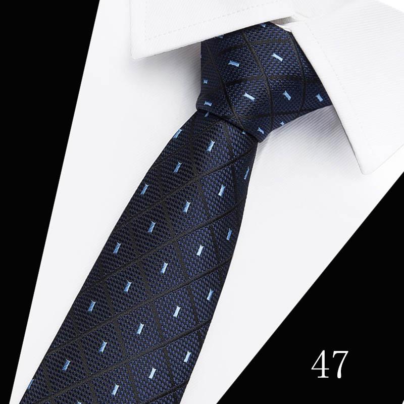 Necktie Man 7.5 cm Silk Tie Solid Color Gravatas Suit Accessories Fit Wedding Holiday Party