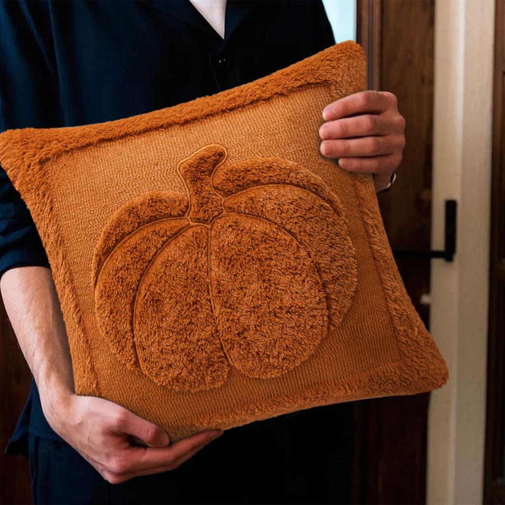 Pumpkin Pillow Case, Interesting Dog Pillow Case, Home 17x17 Inch Pillow,fun  Pillow Case
