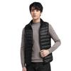Winter Thin Down Sleeveless Vest for Men Solid Color Stand Collar White Duck Down Thermal Top Jacket for Men