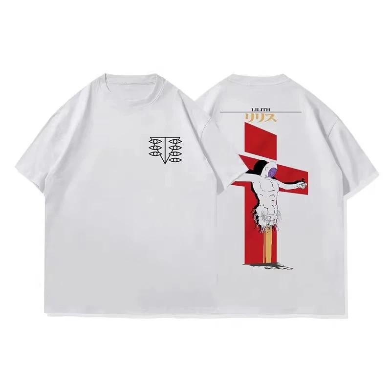2026 Women Men Neon Genesis Evangelion End of Eva Eye Shirt Classic Style Short Sleeve Shirt Unisex Summer Crew Neck Cotton Tee